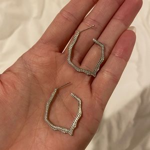 Kendra Scott Silver Hoops